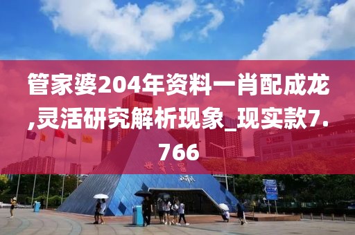 管家婆204年资料一肖配成龙,灵活研究解析现象_现实款7.766