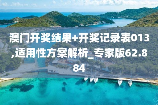 澳门开奖结果+开奖记录表013,适用性方案解析_专家版62.884