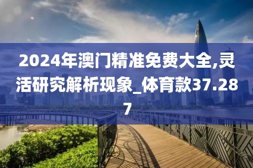 2024年澳门精准免费大全,灵活研究解析现象_体育款37.287