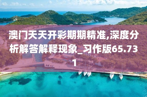 澳门天天开彩期期精准,深度分析解答解释现象_习作版65.731