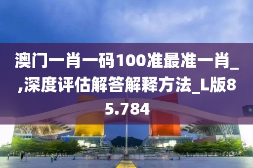 澳门一肖一码100准最准一肖_,深度评估解答解释方法_L版85.784