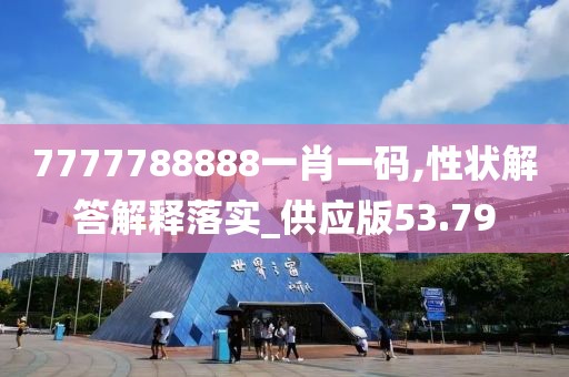 7777788888一肖一码,性状解答解释落实_供应版53.79