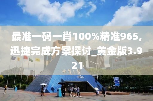 最准一码一肖100%精准965,迅捷完成方案探讨_黄金版3.921