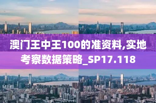 澳门王中王100的准资料,实地考察数据策略_SP17.118