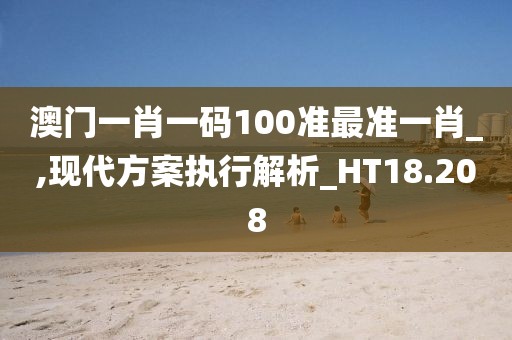 澳门一肖一码100准最准一肖_,现代方案执行解析_HT18.208