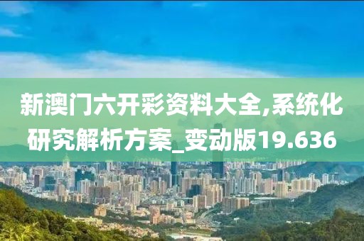 新澳门六开彩资料大全,系统化研究解析方案_变动版19.636
