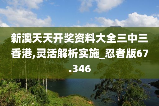新澳天天开奖资料大全三中三香港,灵活解析实施_忍者版67.346