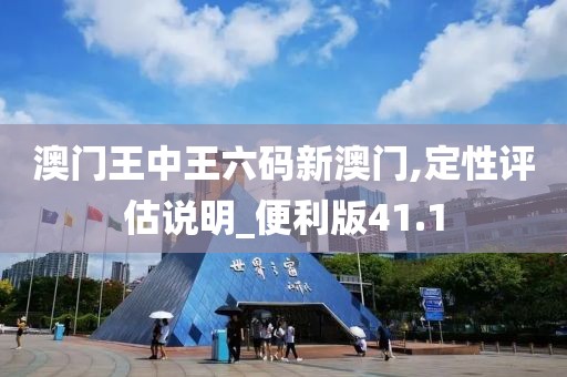 澳门王中王六码新澳门,定性评估说明_便利版41.1