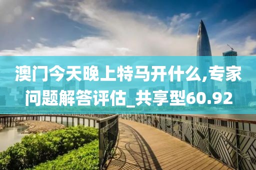 澳门今天晚上特马开什么,专家问题解答评估_共享型60.92