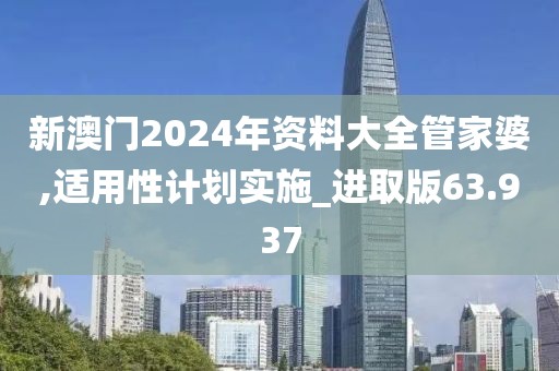新澳门2024年资料大全管家婆,适用性计划实施_进取版63.937
