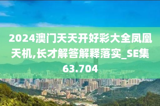 2024澳门天天开好彩大全凤凰天机,长才解答解释落实_SE集63.704