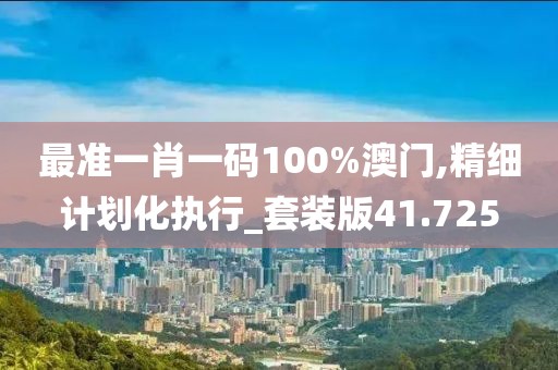 最准一肖一码100%澳门,精细计划化执行_套装版41.725