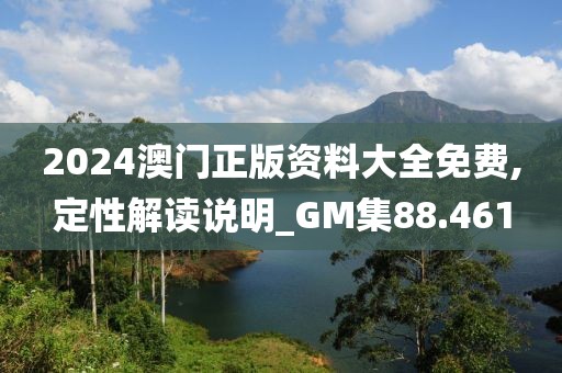 2024澳门正版资料大全免费,定性解读说明_GM集88.461