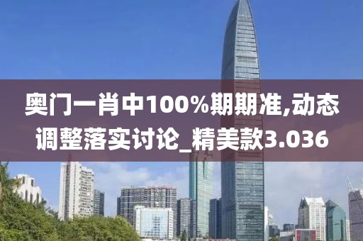 奥门一肖中100%期期准,动态调整落实讨论_精美款3.036