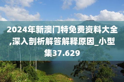 2024年新澳门特免费资料大全,深入剖析解答解释原因_小型集37.629