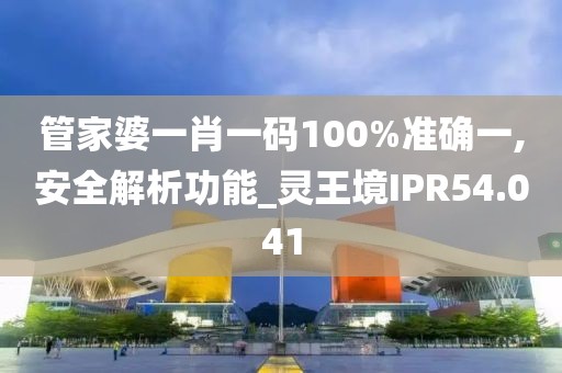 管家婆一肖一码100%准确一,安全解析功能_灵王境IPR54.041