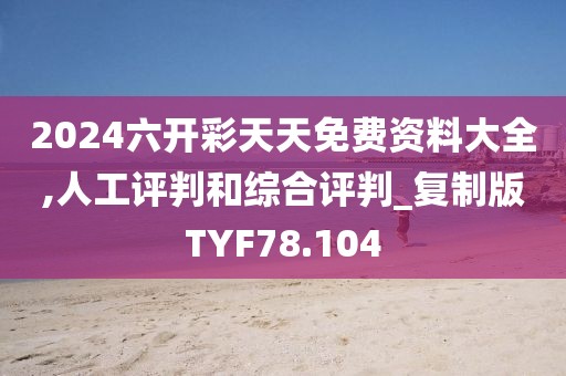 2024六开彩天天免费资料大全,人工评判和综合评判_复制版TYF78.104