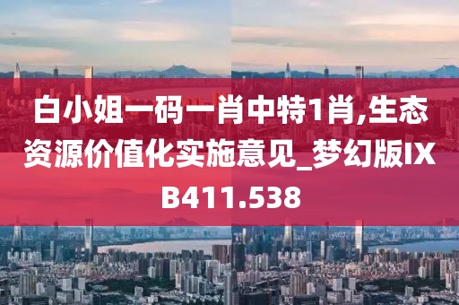 白小姐一码一肖中特1肖,生态资源价值化实施意见_梦幻版IXB411.538