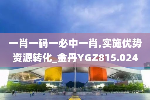 一肖一码一必中一肖,实施优势资源转化_金丹YGZ815.024