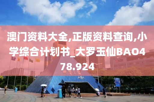 澳门资料大全,正版资料查询,小学综合计划书_大罗玉仙BAO478.924