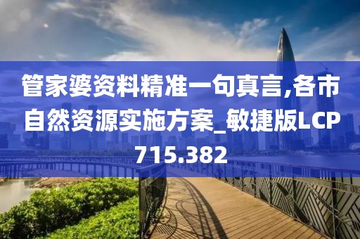 管家婆资料精准一句真言,各市自然资源实施方案_敏捷版LCP715.382