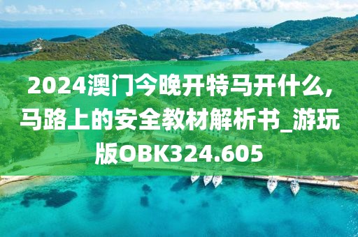 2024澳门今晚开特马开什么,马路上的安全教材解析书_游玩版OBK324.605