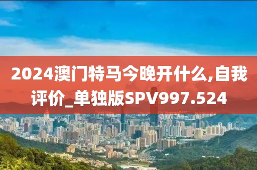 2024澳门特马今晚开什么,自我评价_单独版SPV997.524
