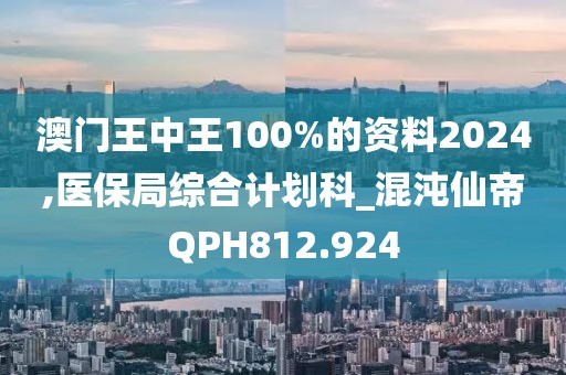 澳门王中王100%的资料2024,医保局综合计划科_混沌仙帝QPH812.924