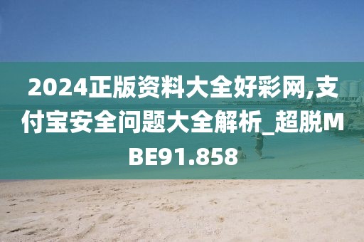 2024正版资料大全好彩网,支付宝安全问题大全解析_超脱MBE91.858