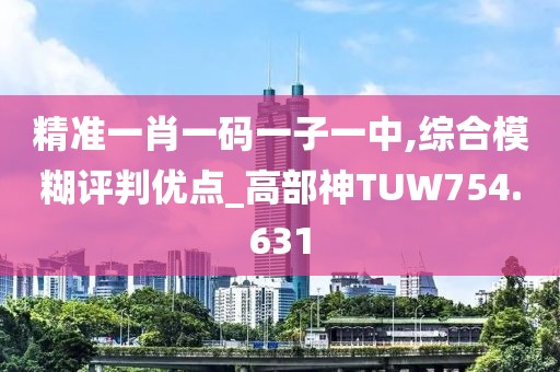 精准一肖一码一子一中,综合模糊评判优点_高部神TUW754.631