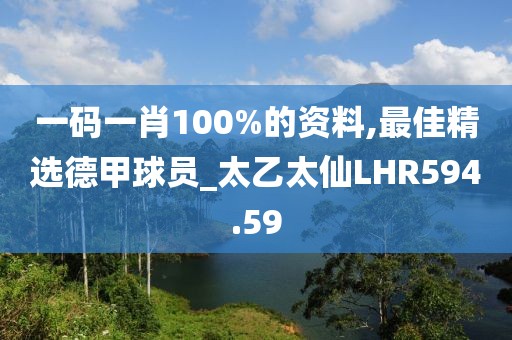 一码一肖100%的资料,最佳精选德甲球员_太乙太仙LHR594.59