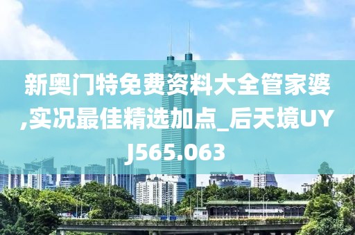 新奥门特免费资料大全管家婆,实况最佳精选加点_后天境UYJ565.063