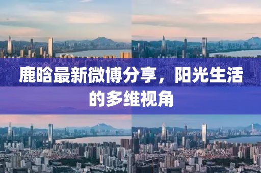 鹿晗最新微博分享，阳光生活的多维视角