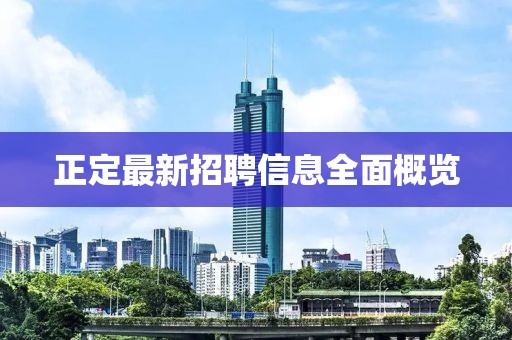 正定最新招聘信息全面概览