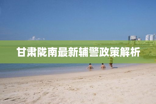 甘肃陇南最新辅警政策解析