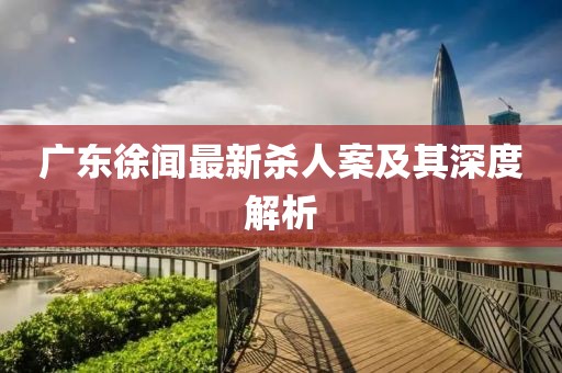 广东徐闻最新杀人案及其深度解析