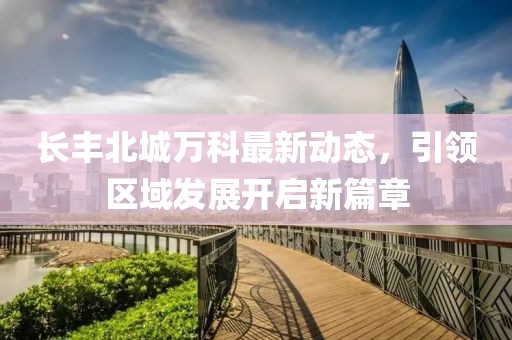 长丰北城万科最新动态，引领区域发展开启新篇章