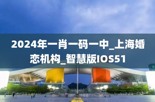 2024年一肖一码一中_上海婚恋机构_智慧版IOS51