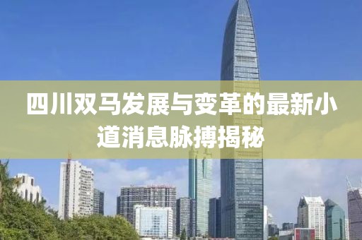 四川双马发展与变革的最新小道消息脉搏揭秘