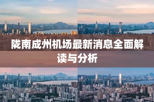 陇南成州机场最新消息全面解读与分析