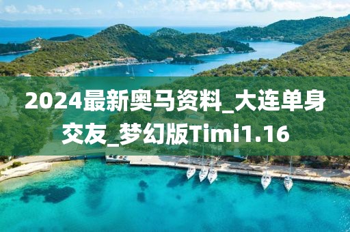 2024最新奥马资料_大连单身交友_梦幻版Timi1.16