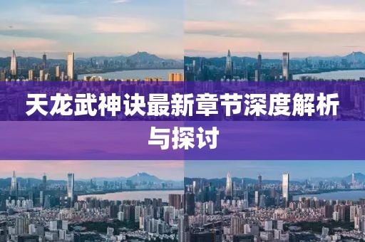 天龙武神诀最新章节深度解析与探讨