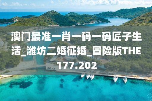 澳门最准一肖一码一码匠子生活_潍坊二婚征婚_冒险版THE177.202