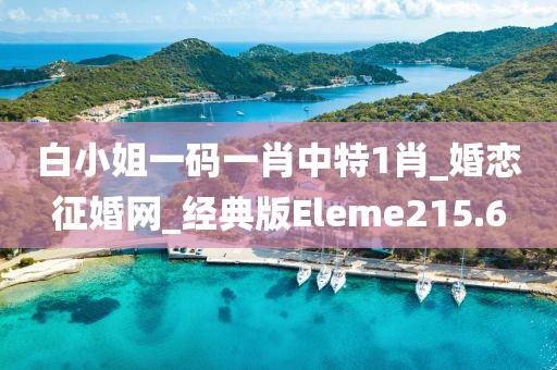 白小姐一码一肖中特1肖_婚恋征婚网_经典版Eleme215.6