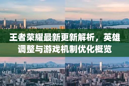 王者荣耀最新更新解析，英雄调整与游戏机制优化概览