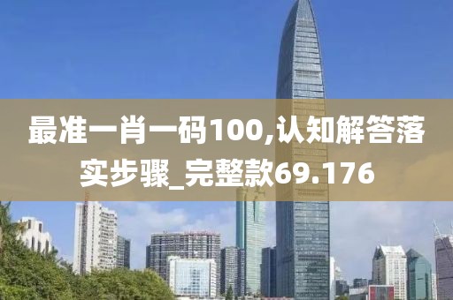 最准一肖一码100,认知解答落实步骤_完整款69.176