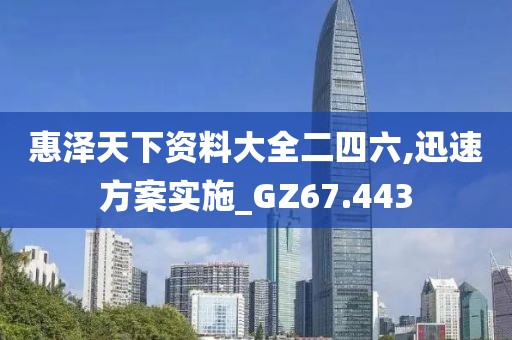 惠泽天下资料大全二四六,迅速方案实施_GZ67.443