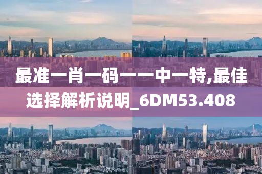 最准一肖一码一一中一特,最佳选择解析说明_6DM53.408