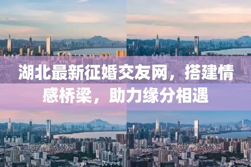 湖北最新征婚交友网，搭建情感桥梁，助力缘分相遇