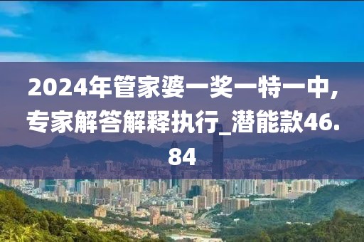 2024年管家婆一奖一特一中,专家解答解释执行_潜能款46.84